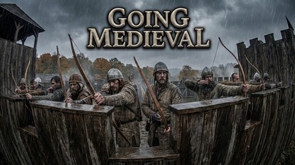 Going Medieval PL - #2. 14 Walka z najazdem łupieżców, budowa skarbca, i nowy osadnik 