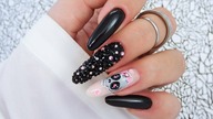 black skull nails art tutorial / AlleLac