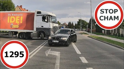 Stop Cham #1295 - Niebezpieczne i chamskie sytuacje na drogach