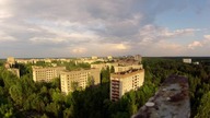 Prypeć timelapse - zmierzch z 16-piętrowca