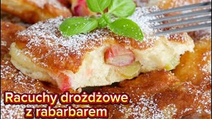 Najlepsze RACUCHY drożdżowe z rabarbarem - puszyste, delikatne i niezwykle aromatyczne 