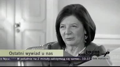 Cztery dni po tym wywiadzie zamordowano prezydentową w Pałacu Prezydenckim