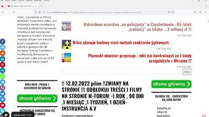 18. 04. 2023r WAZNE !! MFORUM VIDEO LIVE INFO NIUSMFORUM VIDEO LIVE INFO NIUS