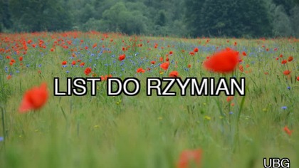 6.  UBG - List do Rzymian