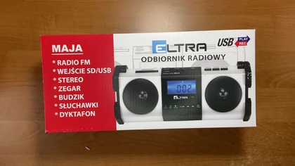 UNBOXING: Boombox ELTRA MAJA z białym frontem, budzikiem i odtwarzaczem