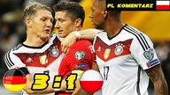 Niemcy 3:1 Polska Elm Euro 2016 04. 09. 2015, skrót meczu, Polski komentarz HD