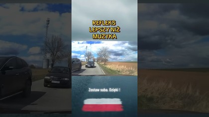 Czołówka wisiała na włosku ten refleks uratował życie!  #kierowcy #polskiedrogi