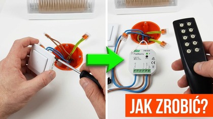 Jak zamienić zwykły włącznik na ściemniacz radiowy F&Wave model FW-D1P? Poradnik DIY