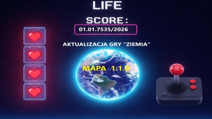 Akualizacja Gry Ziemia Mapa stan na 01. 01. 7535r. sław/2026r. łac.