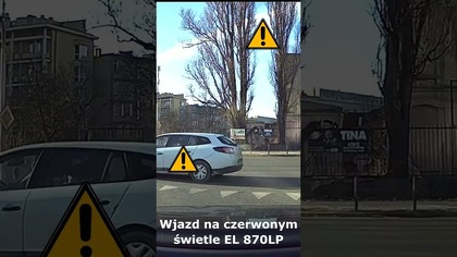 Wjazd na czerwonym świetle - EL 870LP #shorts #rikordwidjo