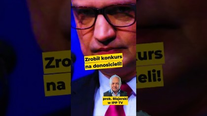 Prok.  Blajerski: Ziobro zrobił konkurs na donosicieli! #Ziobro #Zero #PiStoMafia #CzasDoCeli