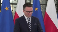 Pełna Konferencja Marszałka Sejmu SZYMONA HOŁOWNIU po spotkaniu z Prezydentem ANDRZEJEM DUDĄ