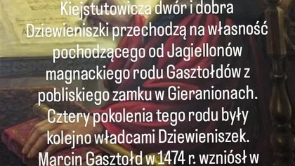 Dziewieniszki - Gasztołdowie.  Dieveniškės - Goštautai