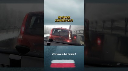 Jedna sekunda i cała dwupasmówka w ruinie.  Jak to się stało?!#Wypadek #Dwupasmówka #PolscyKierowcy