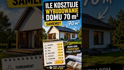 Ile naprawdę kosztuje wybudowanie domu 70m2 samemu?  budowa domu systemem gospodarczym