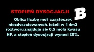 Oblicz liczbę moli cząsteczek niezdysocjowanych... | STOPIEŃ DYSOCJACJI | BRAINLY | OSTWALD