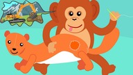 Nursery Rhymes - Song about the Monkey + More Cartoons about Tractors and Excavators