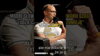 Mądre słowa Petra Cecha o wychowaniu dzieci w sporcie  Ludzie często tego nie rozumieją