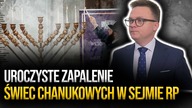 Uroczystość zapalenia menory chanukowej w Sejmie RP