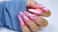 pink ombre nails art / Elisium Nails