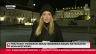 Polsat News - Fragment Wydarzeń 21:50 o misji tworzenia (nowego) rządu (06. 11. 2023)