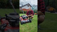 Kosiarka z funkcją czyszczenia.