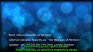 Mark Passio - Prawo Naturalne Prawdziwe Prawo Przyciągania cz.  2 part 1