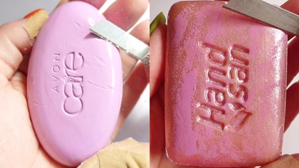 Soap Carving ASMR Relaxing Sounds no talking Satisfying ASMR Video #soapcarving #soapcuttingvideo