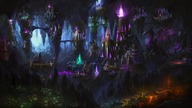 Dungeon town screen (animated) - Might & Magic Heroes VII