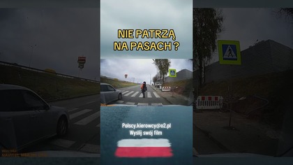 Klakson ratuje życie! Wejście na pasy w ciemno i wyprzedzanie#droga #pasy #uwaga #bezpieczenstwo