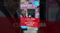 Ksiądz Sowa MOCNO krytykuje Franciszka #shorts