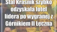 Stal Kraśnik szybko odzyskała fotel lidera po wygranej z Górnikiem II Łęczna