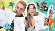 RYSUJEMY POSTACIE Z BAJEK CHALLENGE ll Just Siblings!