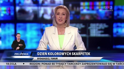 TVP 3 Bydgoszcz - Fragment głównego wydania "Zbliżeń" z okazji Światowego Dnia Zespołu Downa (21. 03. 2025)