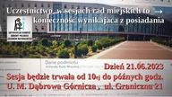 Uczestnictwo w sesjach rad miejskich to konieczność wynikajaca z posiadania