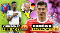 OSTRO...  Lewandowski OSTATECZNIE ODMÓWIŁ Bayernowi, Vinicius Junior KUSZONY POTĘŻNYMI pieniędzmi!