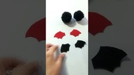 Łatwe nietoperze na Halloween z resztek włóczki DIY #shorts #nietoperz #halloween #jakzrobic #zrob
