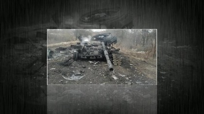 Ukraine destroys tank T-80