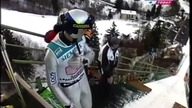 Adam Małysz - 129. 5m - Garmisch 2001 - Kom.  Niemiecki