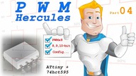 Pwm8 Hercules - SERVO x8 - (ATtiny+74595) part 04