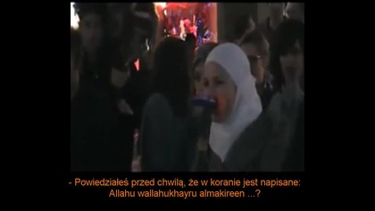 SZOK Samozaoranie muzułmanki - powiedziała że Allah to SZATAN
