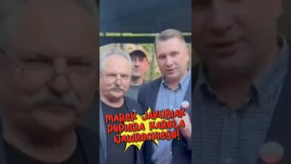 PILNE Marek Jakubiak w obecności Przemysława Czarnka poparł w wyborach #Nawrocki2025 
