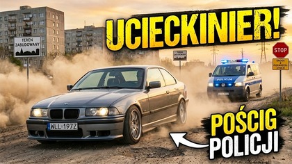 **POLICJA vs ZŁODZIEJE: 7 na 1 w BeamNG. drive!  Pościgi na POLSKIEJ MAPIE**