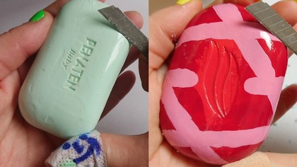 Soap Carving ASMR Relaxing Sounds no talking Satisfying ASMR Video