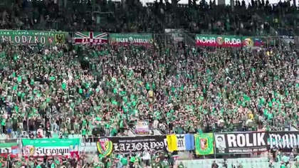 ATMOSFERA NA TRYBUNACH PODCZAS MECZU - ŚLĄSK WROCŁAW VS RUCH CHORZÓW!