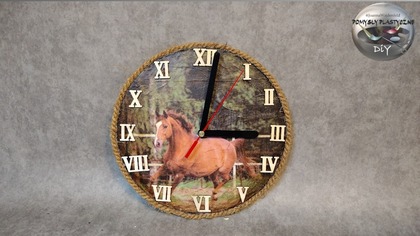 Jak zrobić drewniany zegar decoupage - Pomysły Plastyczne DiY