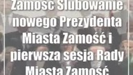 Zamość: Ślubowanie nowego Prezydenta Miasta Zamość i pierwsza sesja Rady Miasta Zamość