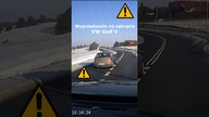 Wyprzedzanie na zakręcie - VW Golf V #shorts #rikordwidjo