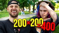 200 razy 200 to 400? 