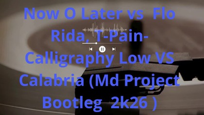 Now O Later vs Flo Rida, T-Pain- Calligraphy Low VS Calabria (Md Project Bootleg 2k26 )
